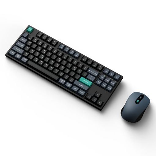 Εικόνα της Πληκτρολόγιο-Ποντίκι Keychron B33 Combo 80% Wireless (GR) Black-Green KCBD1-GR
