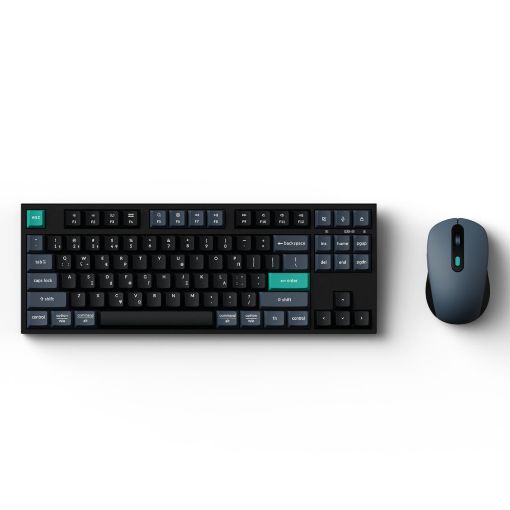 Εικόνα της Πληκτρολόγιο-Ποντίκι Keychron B33 Combo 80% Wireless (GR) Black-Green KCBD1-GR
