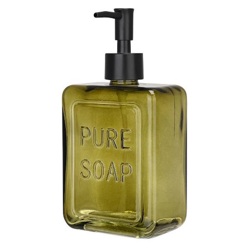 Εικόνα της Αντλία Σαπουνιού Estia Pure Soap Γυάλινη 520ml Πράσινη 02-34702