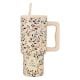 Εικόνα της Θερμός Estia Straw Tumbler XL Save The Aegean 900ml Bloom Beige 01-35181