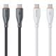 Εικόνα της Καλώδιο WK USB-C to USB-C 65W 1m Black WDC-68