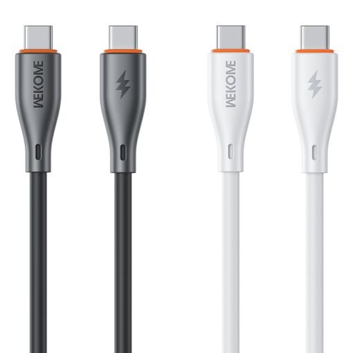 Εικόνα της Καλώδιο WK USB-C to USB-C 65W 1m White WDC-68