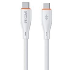 Εικόνα της Καλώδιο WK USB-C to USB-C 65W 1m White WDC-68