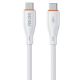 Εικόνα της Καλώδιο WK USB-C to USB-C 65W 1m White WDC-68