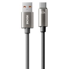 Εικόνα της Καλώδιο WK USB-A  to USB-C 66W 1.2m Grey WDC-63a