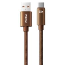 Εικόνα της Καλώδιο WK USB-A  to USB-C 66W 1.2m Brown WDC-63a