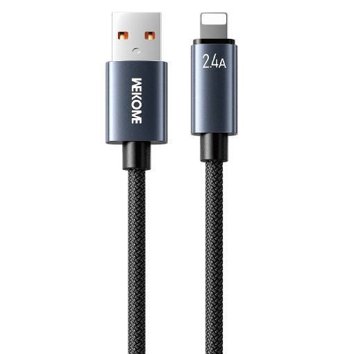 Εικόνα της Καλώδιο WK USB-A to Lightning 1.2m Black WDC-63i