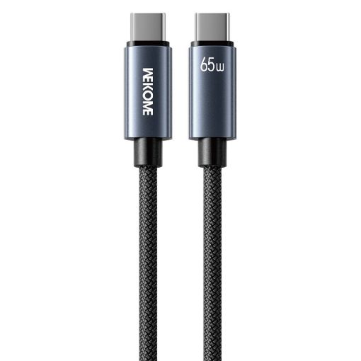 Εικόνα της Καλώδιο WK USB-C to USB-C PD 65W 1.2m Black WDC-64