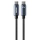 Εικόνα της Καλώδιο WK USB-C to USB-C PD 65W 1.2m Black WDC-64