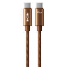 Εικόνα της Καλώδιο WK USB-C to USB-C PD 65W 1.2m Brown WDC-64