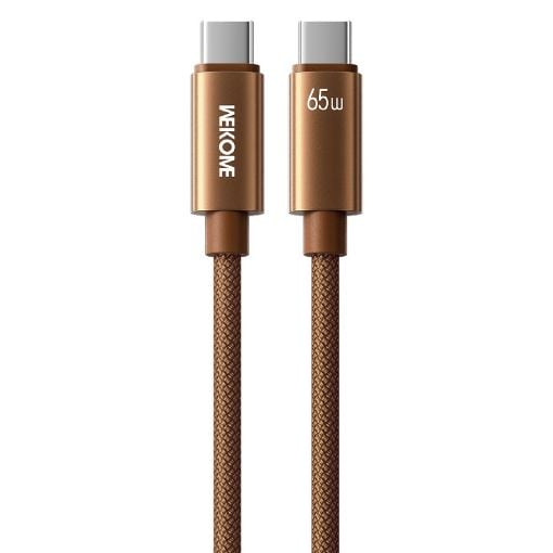Εικόνα της Καλώδιο WK USB-C to USB-C PD 65W 1.2m Brown WDC-64