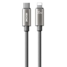 Εικόνα της Καλώδιο WK USB-C to Lightning PD 35W 1.2m Grey WDC-65