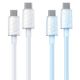 Εικόνα της Καλώδιο WK USB-C to USB-C 65W 1.2m White WDC-74