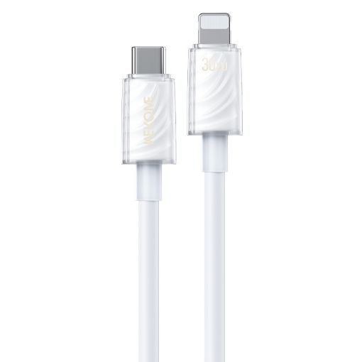 Εικόνα της Καλώδιο WK USB-C to Lightning PD 30W 1.2m White WDC-73