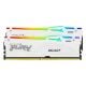 Εικόνα της Ram Kingston Fury Beast 32GB (2x16GB) DDR5-5600MHz CL40 RGB White KF556C40BWAK2-32