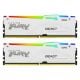 Εικόνα της Ram Kingston Fury Beast 32GB (2x16GB) DDR5-5600MHz CL40 RGB White KF556C40BWAK2-32
