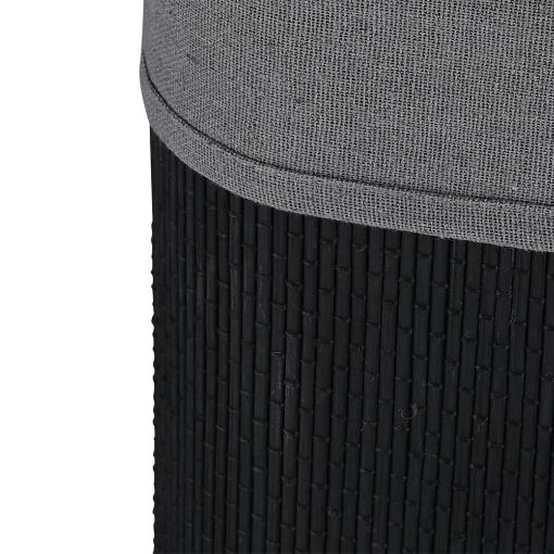Εικόνα της Καλάθι Απλύτων Estia Bamboo Essentials Πτυσσόμενο 60lt 40x30x50cm Μαύρο 02-34597