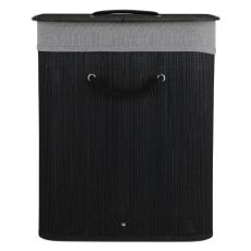 Εικόνα της Καλάθι Απλύτων Estia Bamboo Essentials Πτυσσόμενο 60lt 40x30x50cm Μαύρο 02-34597