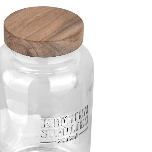 Εικόνα της Δοχείο Αποθήκευσης Estia Allure Γυάλινο 2000ml 12x12x21.6cm 01-31480