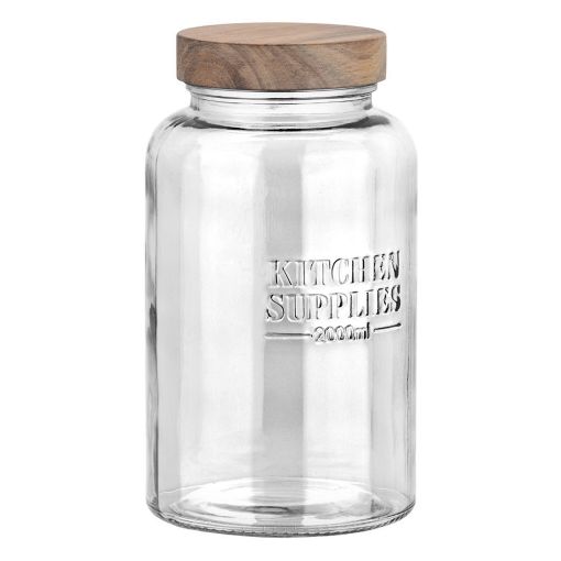 Εικόνα της Δοχείο Αποθήκευσης Estia Allure Γυάλινο 2000ml 12x12x21.6cm 01-31480