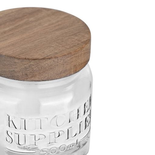 Εικόνα της Δοχείο Αποθήκευσης Estia Allure Γυάλινο 500ml 10x10x11cm 01-31503