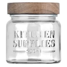 Εικόνα της Δοχείο Αποθήκευσης Estia Allure Γυάλινο 500ml 10x10x11cm 01-31503