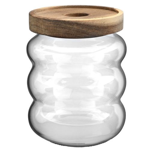 Εικόνα της Δοχείο Αποθήκευσης Estia Allure Γυάλινο 500ml 9.5x9.5x12cm 01-31510