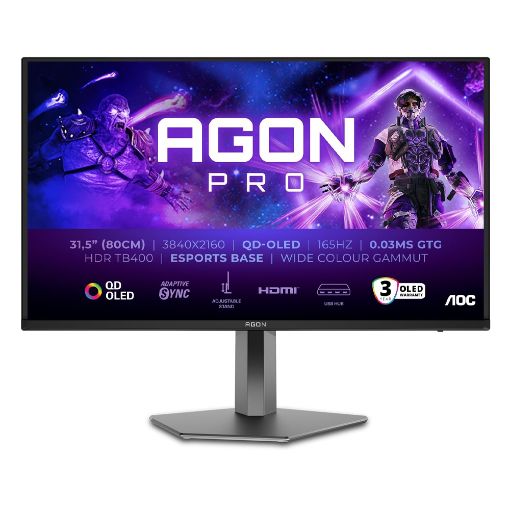 Εικόνα της Οθόνη AOC Agon Pro AG326UD 31.5" QD-OLED UHD 165Hz