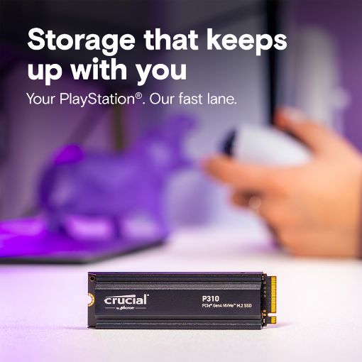 Εικόνα της Δίσκος SSD Crucial P310 2TB PCIe Gen4 NVMe 2280 M.2 with Heatsink CT2000P310SSD5