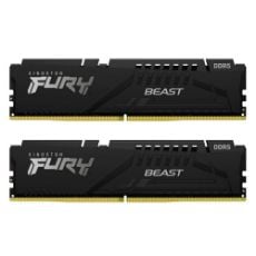 Εικόνα της Ram Kingston Fury Beast 64GB (2x32GB) DDR5-5200MHz CL40 Black KF552C40BBK2-64