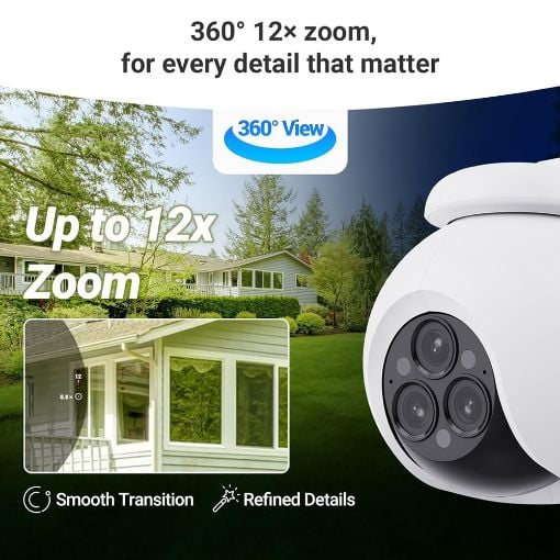 Εικόνα της Outdoor IP Camera Ezviz H80f Multi 2K+ Triple-Lens Pan/Tilt Wireless