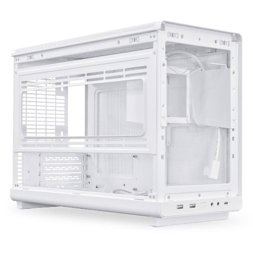 Εικόνα της Lian Li Dan Cases A3-mATX All Mesh Steel-Fabric Wood & Glass Edition White G99.A3W-WDG.00