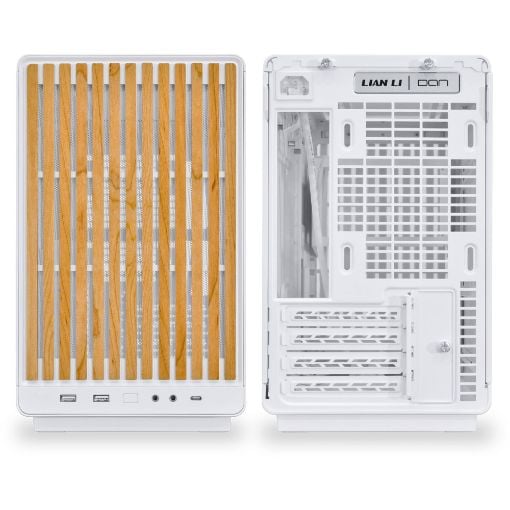 Εικόνα της Lian Li Dan Cases A3-mATX All Mesh Steel-Fabric Wood & Glass Edition White G99.A3W-WDG.00