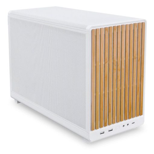 Εικόνα της Lian Li Dan Cases A3-mATX All Mesh Steel-Fabric Wood & Glass Edition White G99.A3W-WDG.00