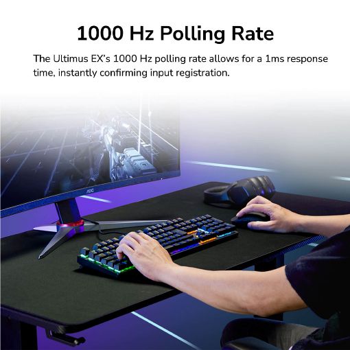 Εικόνα της Πληκτρολόγιο Cougar Ultimus EX Full RGB Black (US) 37ULEM1MB.0002