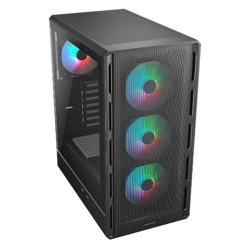 Εικόνα της Cougar AirFace Pure RGB Tempered Glass Black 382GA50.0001