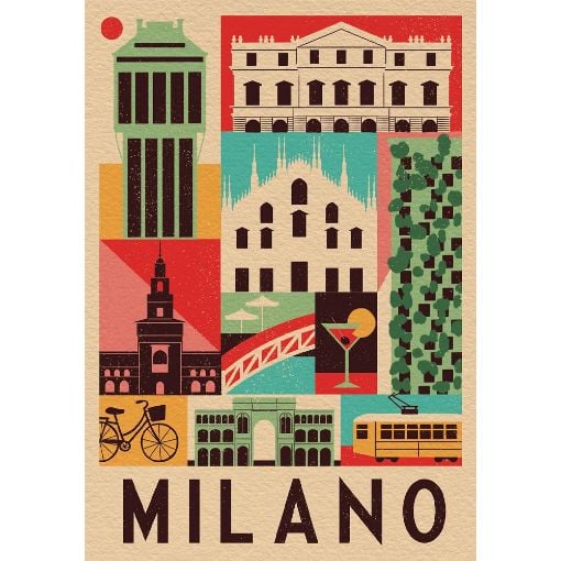 Εικόνα της Clementoni - Puzzle Style in the City Collection Milan 1000pcs 39842