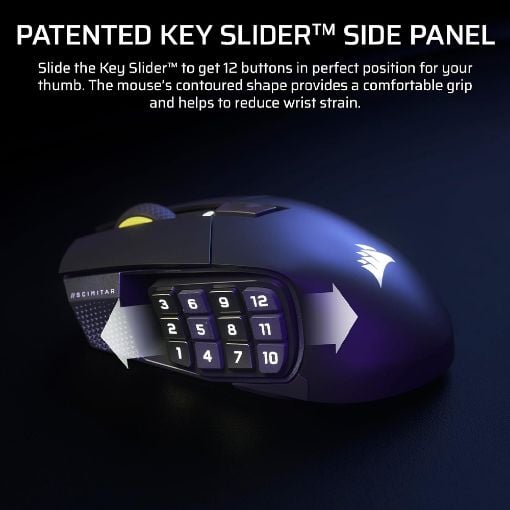 Εικόνα της Ποντίκι Corsair Scimitar Elite SE MMO RGB Wireless Gun Metal CH-9314014-WW