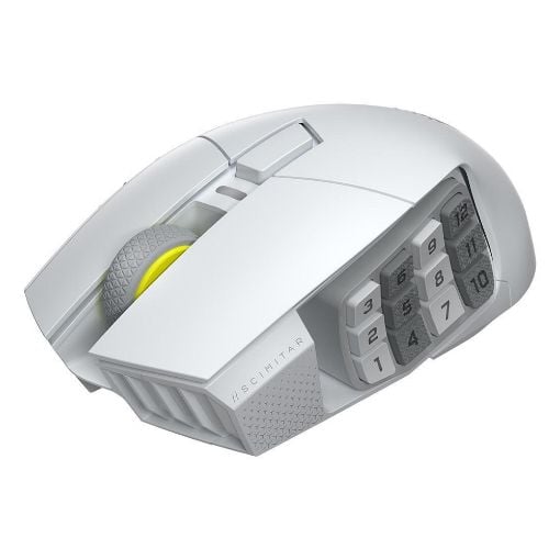 Εικόνα της Ποντίκι Corsair Scimitar Elite SE MMO RGB Wireless White CH-9314011-WW