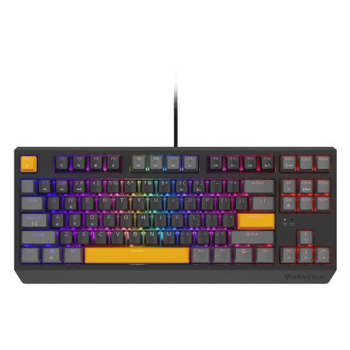 Εικόνα της Πληκτρολόγιο Genesis Thor 230 TKL RGB Hot-Swappable Red Switches (US) Anchor Gray Positive NKG-2081