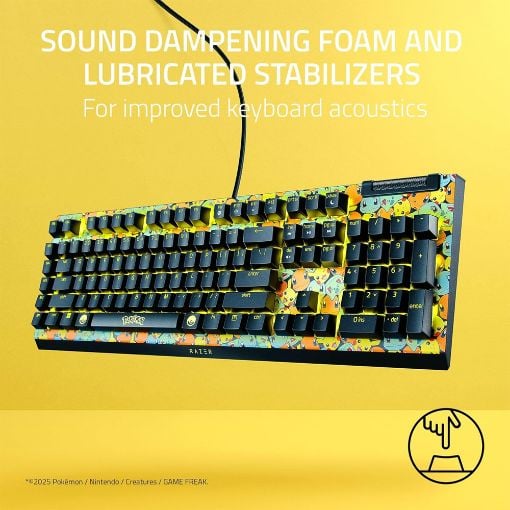 Εικόνα της Πληκτρολόγιο Razer BlackWidow V4 X Pokemon Kanto Starters & Skin Green Switches (US) RZ03-04704200-R3M1