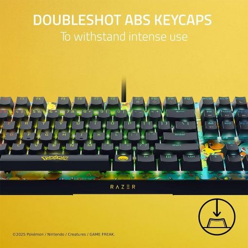 Εικόνα της Πληκτρολόγιο Razer BlackWidow V4 X Pokemon Kanto Starters & Skin Green Switches (US) RZ03-04704200-R3M1