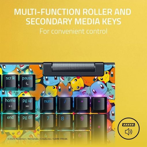 Εικόνα της Πληκτρολόγιο Razer BlackWidow V4 X Pokemon Kanto Starters & Skin Green Switches (US) RZ03-04704200-R3M1