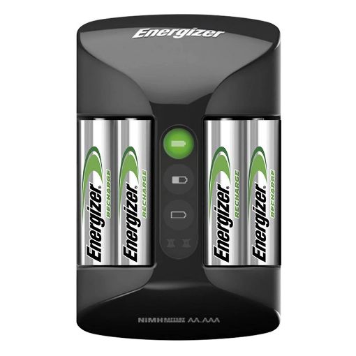 Εικόνα της Φορτιστής Μπαταριών Energizer Accu Recharge Pro Ni-MH AA/AAA + Μπαταρίες AA 2000mAh 4τμχ 17548
