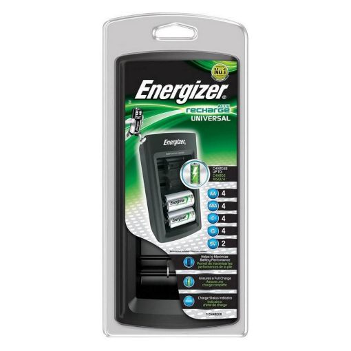 Εικόνα της Φορτιστής Μπαταριών Energizer Accu Recharge Universal Ni-MH AA/AAA/C/D/9V 16886