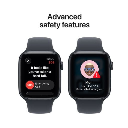 Εικόνα της Apple Watch SE 3 GPS + Cellular 44mm Aluminium Midnight with Midnight Sport Band (M/L) MEPJ4QL/A