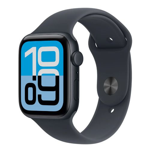 Εικόνα της Apple Watch SE 3 GPS + Cellular 44mm Aluminium Midnight with Midnight Sport Band (M/L) MEPJ4QL/A