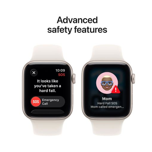 Εικόνα της Apple Watch SE 3 GPS + Cellular 40mm Aluminium Starlight with Starlight Sport Band (S/M) MEP64QL/A