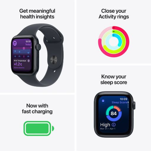 Εικόνα της Apple Watch SE 3 GPS + Cellular 40mm Aluminium Starlight with Starlight Sport Band (S/M) MEP64QL/A