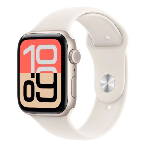 Εικόνα της Apple Watch SE 3 GPS + Cellular 40mm Aluminium Starlight with Starlight Sport Band (S/M) MEP64QL/A